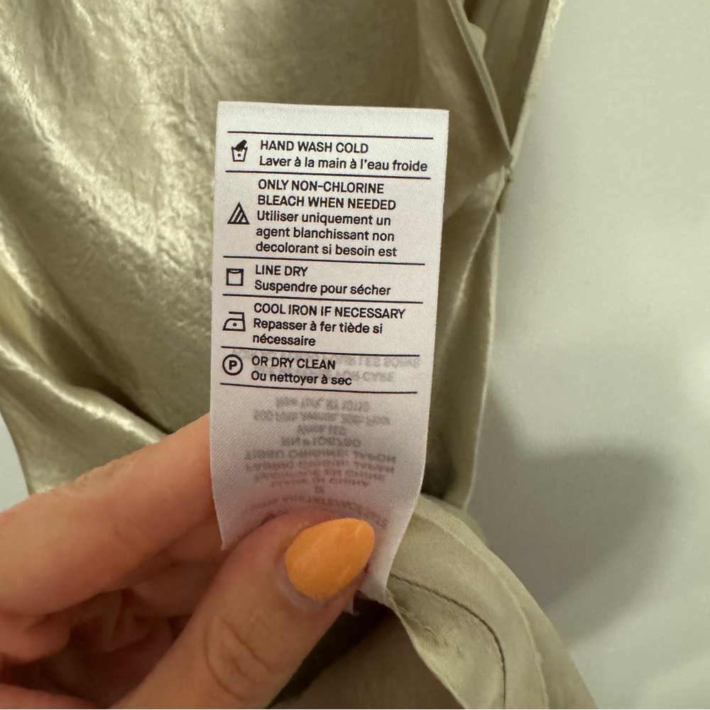 VINCE Satin Midi Slip Dress in Sepia NWT - Picture 13 of 14
